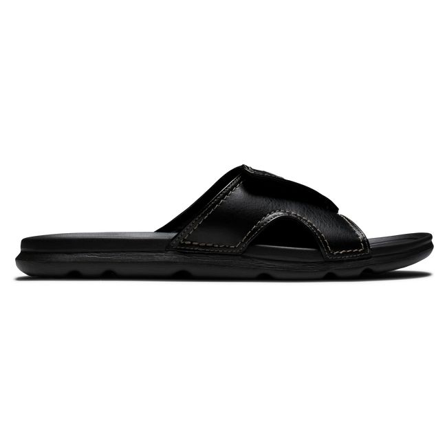 Men's Footjoy Fj Slides Black | PLAEOVX-46