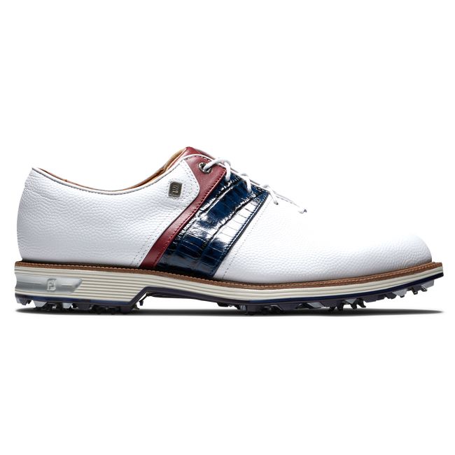 Men's Footjoy Premiere Series Golf Shoes White / Navy | KHGFXLQ-98