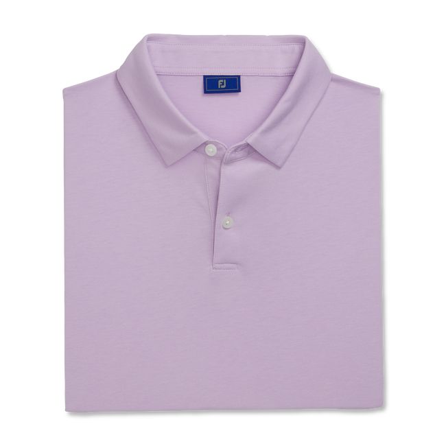 Men's Footjoy Solid Jersey Shirts Purple | SAIQGPE-47