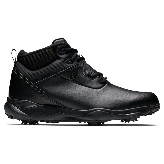 Men's Footjoy Stormwalker Spiked Golf Shoes Black | IGCKVDR-36