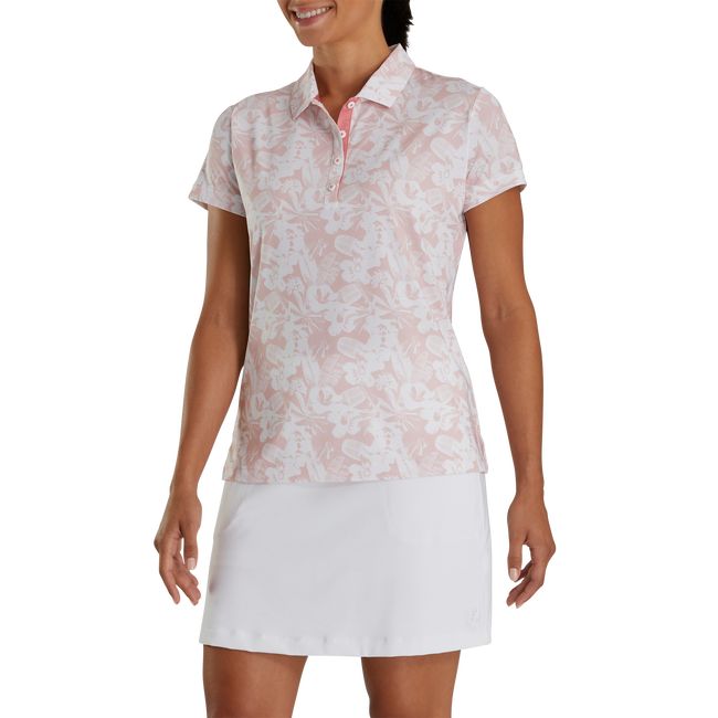 Women's Footjoy 2023 U.S. Open Tropical Print Shirts Rose | EMNLPUK-20