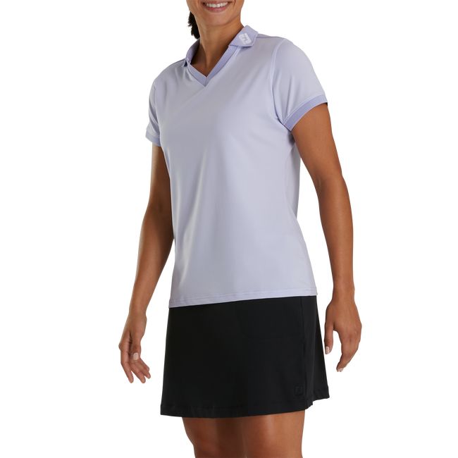 Women's Footjoy End On End Open Collar Shirts Purple | AMQGYWX-18