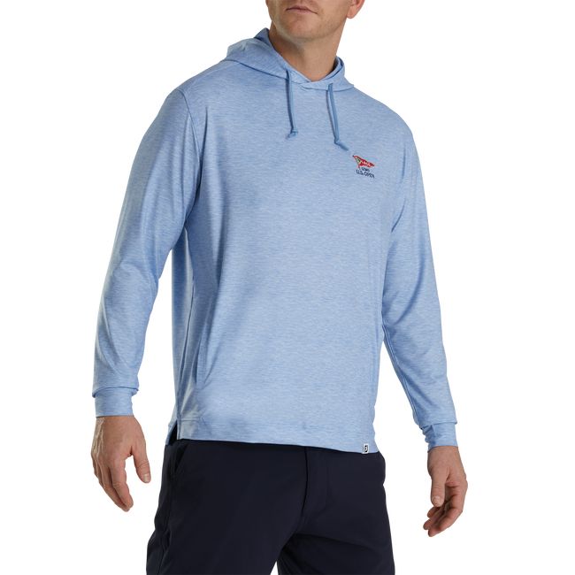 Men\'s Footjoy 2023 U.S. Open Lightweight Hoodie Light Blue | PERDIZW-29