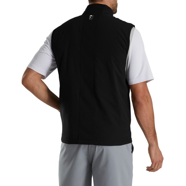 Men's Footjoy Black Ice Thermoseries Vest Black | GVJPMBI-50