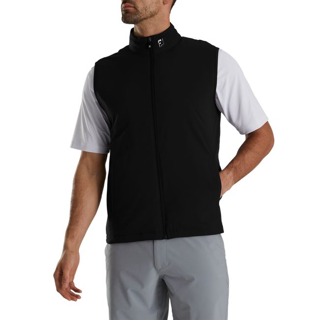 Men\'s Footjoy Black Ice Thermoseries Vest Black | GVJPMBI-50