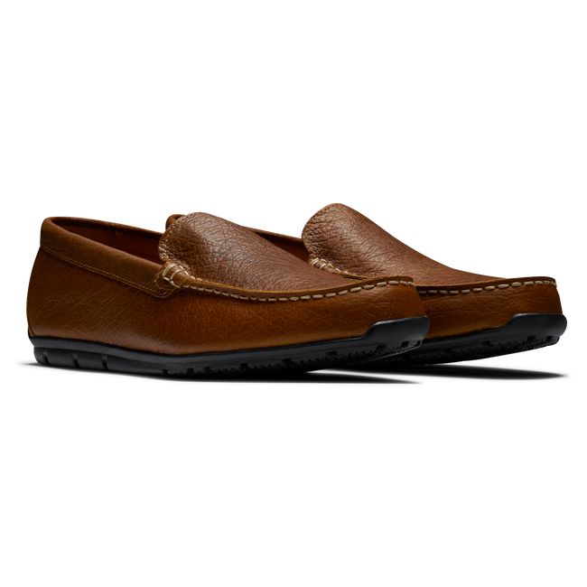 Men's Footjoy Club Casuals Loafers Brown | OCXAEIR-84