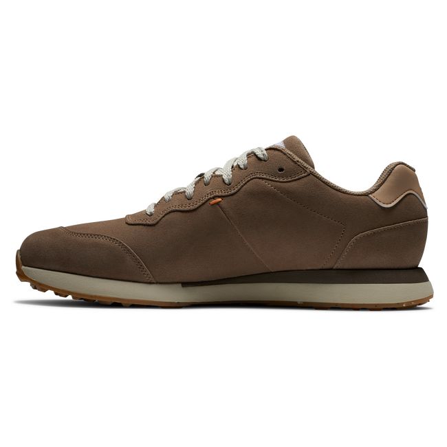 Men's Footjoy Contour Jogger Spikeless Golf Shoes Brown | VZQXGHT-41