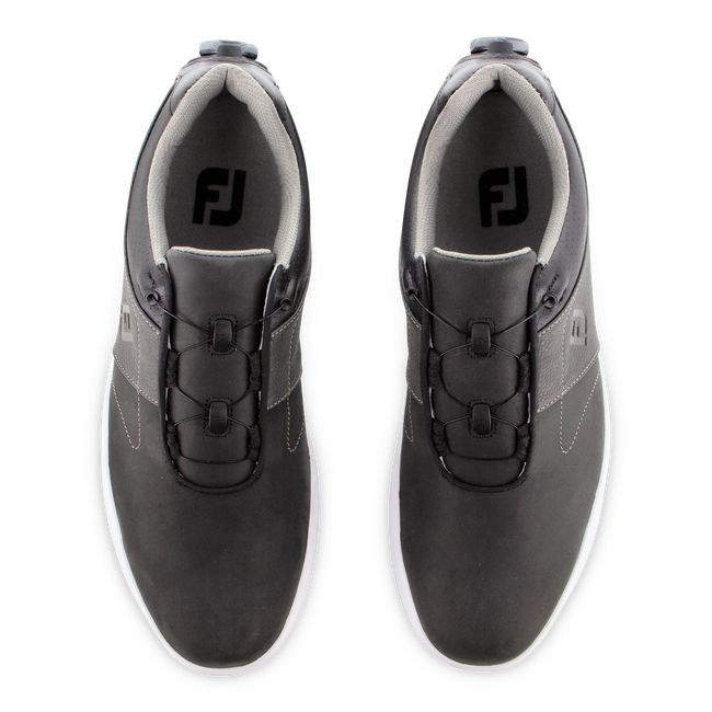 Men's Footjoy Contour Series Boa Golf Shoes Black | KFPTOBA-58