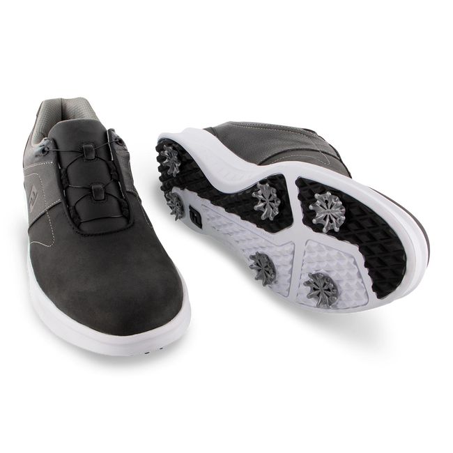 Men's Footjoy Contour Series Boa Golf Shoes Black | KFPTOBA-58