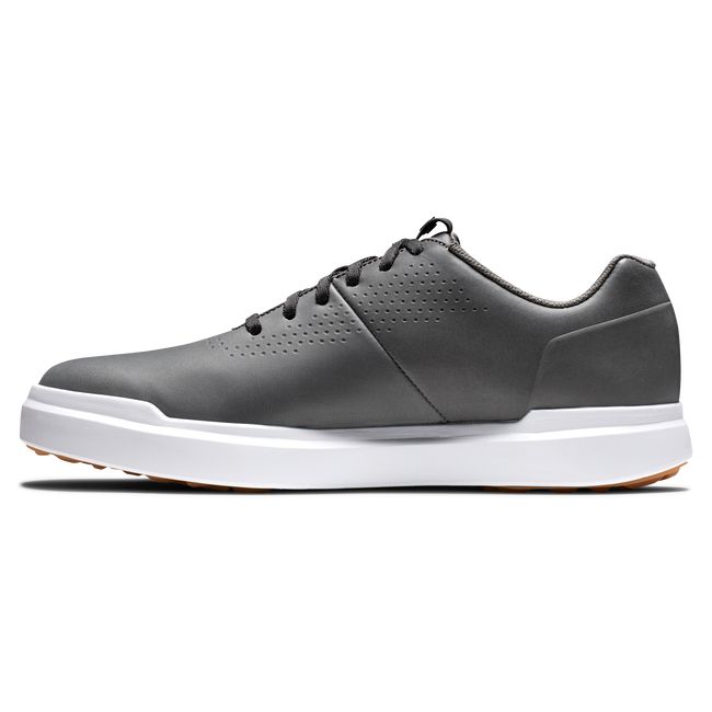 Men's Footjoy Contour Spikeless Golf Shoes Dark Grey | DMZRVFX-16