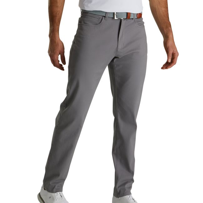 Men\'s Footjoy Cotton Twill 5-Pocket Pants Grey | INXJTRO-25