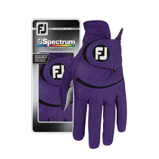 Men\'s Footjoy FJ Spectrum Golf Gloves Purple | GBZKFAT-97