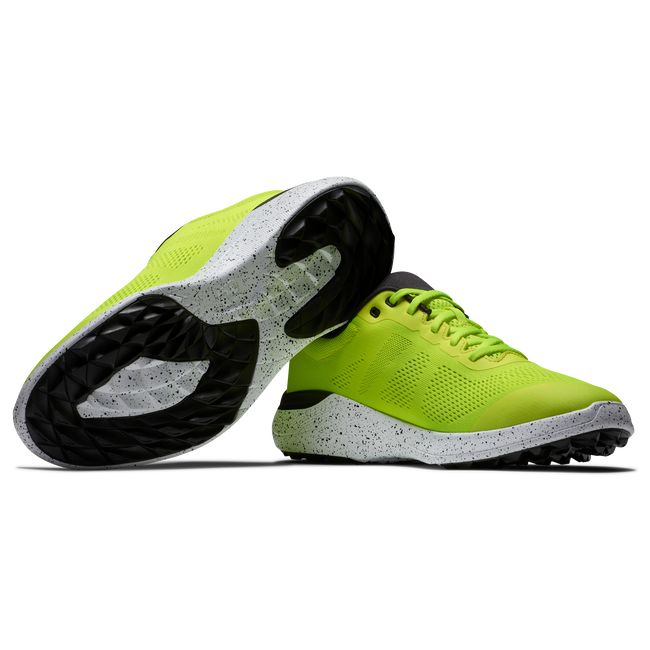 Men's Footjoy Flex Citrus Glow Golf Shoes Green | WIATSNU-04