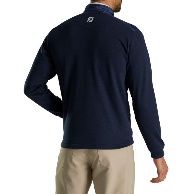 Men's Footjoy Full-Zip Hybrid Jackets Navy | RZFONXS-30