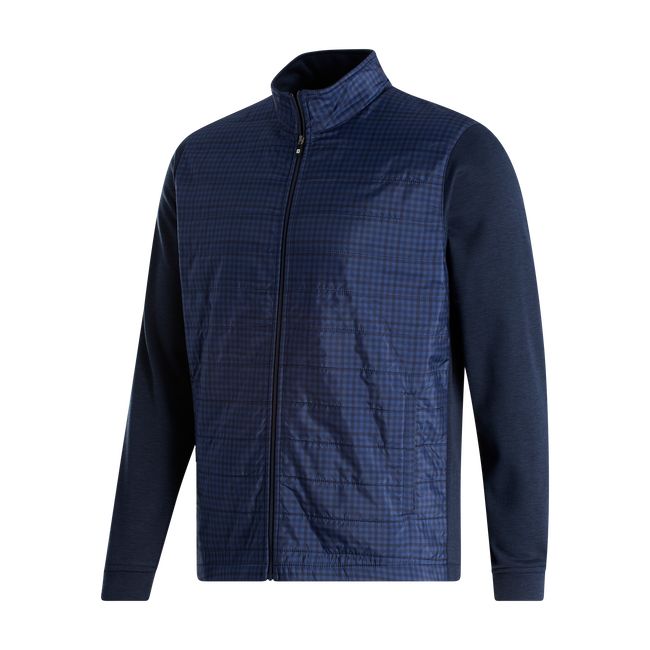 Men's Footjoy Full-Zip Hybrid Jackets Navy | RZFONXS-30