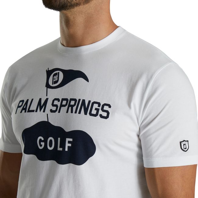 Men's Footjoy Graphic Jersey T Shirts White | AQJNHTV-45