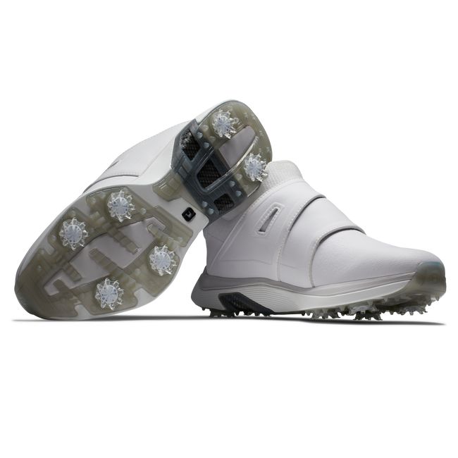 Men's Footjoy Hyperflex Carbon Boa Spiked Golf Shoes White | UORXJMT-82