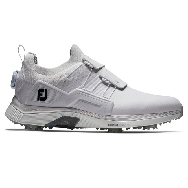 Men\'s Footjoy Hyperflex Carbon Boa Spiked Golf Shoes White | UORXJMT-82