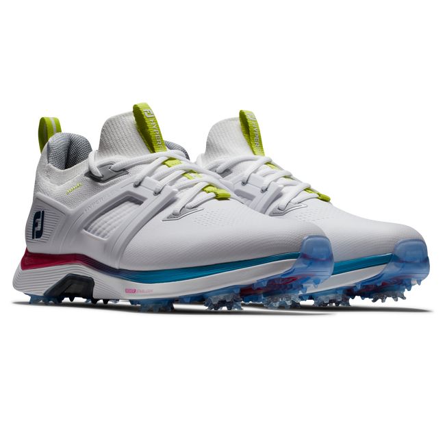 Men's Footjoy Hyperflex Carbon Spiked Golf Shoes White | GYZDMWE-26