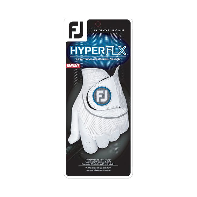 Men's Footjoy Hyperflx Golf Gloves White | TCEPFRM-63