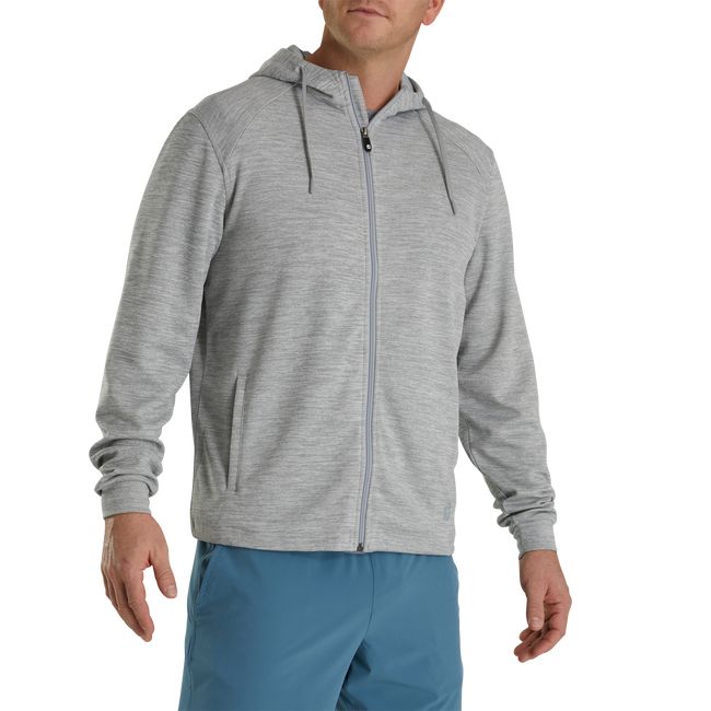 Men\'s Footjoy Hypr Workout Hoodie Grey | HJDYANZ-35