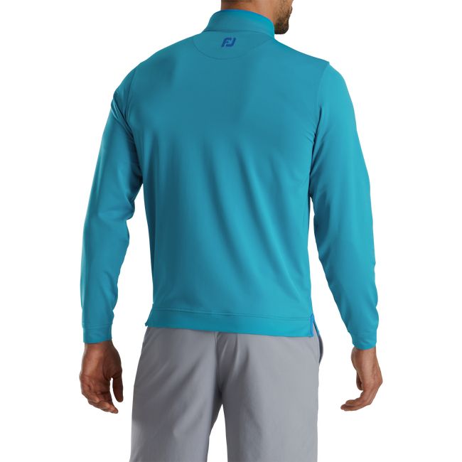 Men's Footjoy Lightweight Quarter-Zip Sweatshirt Turquoise | DBCVOUP-68