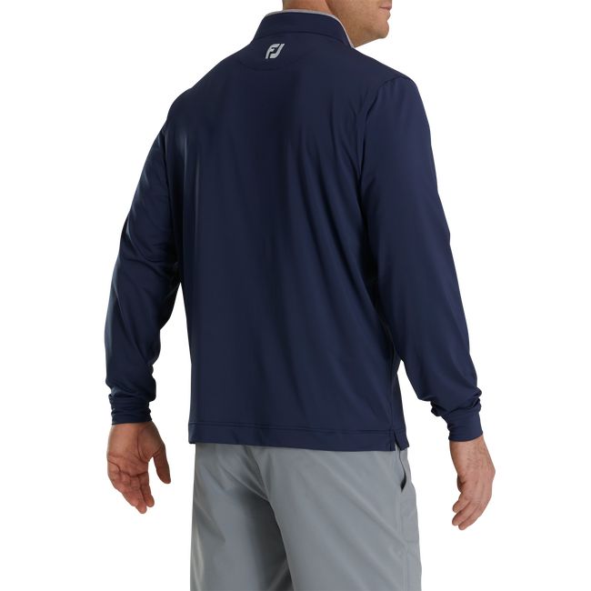 Men's Footjoy Lightweight Solid Mid-Layer - Fj Tour Logo Sweatshirt Navy | AXKLMYH-56