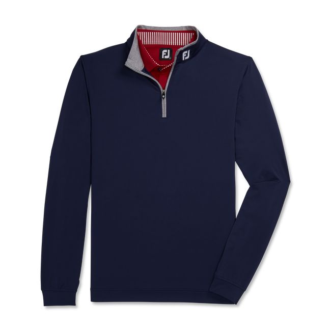 Men\'s Footjoy Lightweight Solid Mid-Layer - Fj Tour Logo Sweatshirt Navy | AXKLMYH-56