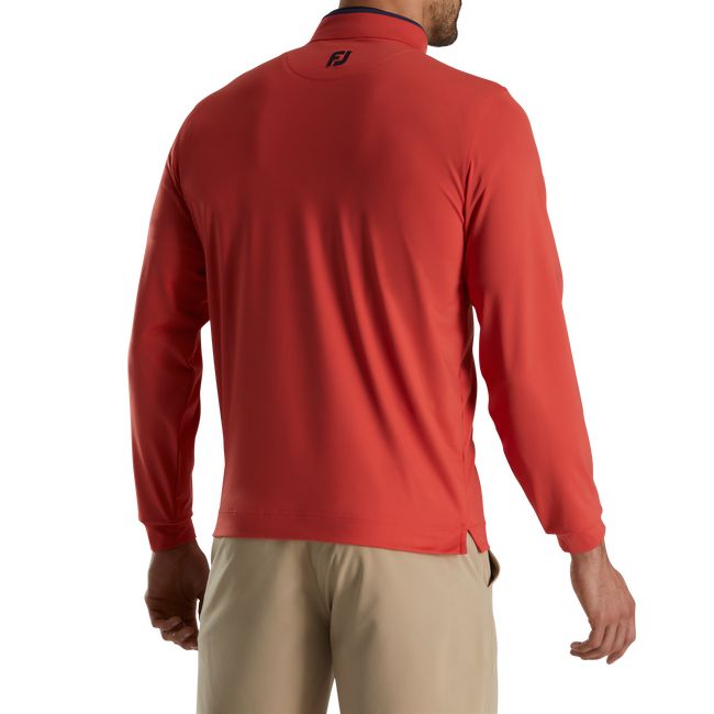 Men's Footjoy Lightweight Solid Mid-Layer Sweatshirt Red | POCISGY-56