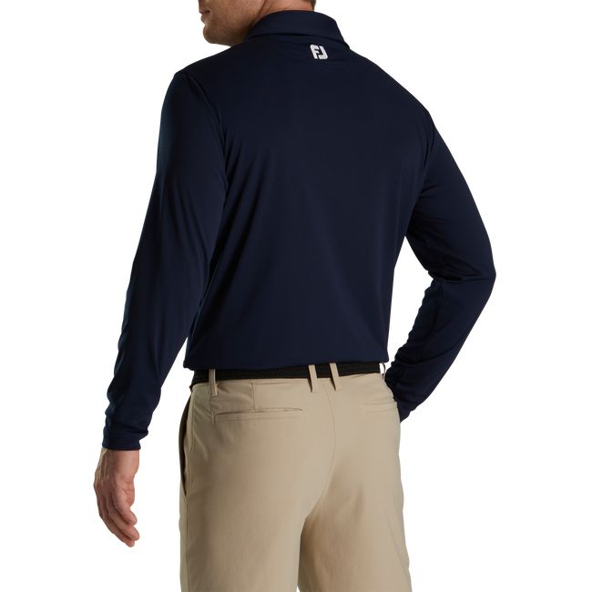 Men's Footjoy Long Sleeve Sun Protection Shirts Black | LWYNUBQ-57