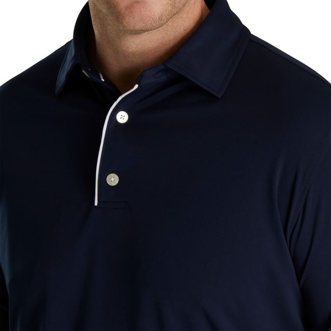 Men's Footjoy Long Sleeve Sun Protection Shirts Black | WQIHUMB-30