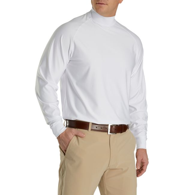 Men's Footjoy Mock Sweatshirt White | GAZWBIO-42