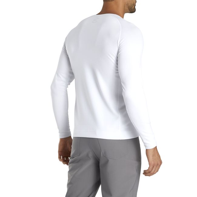 Men's Footjoy Phase One Base Layer Sweatshirt White | UHKNARS-83