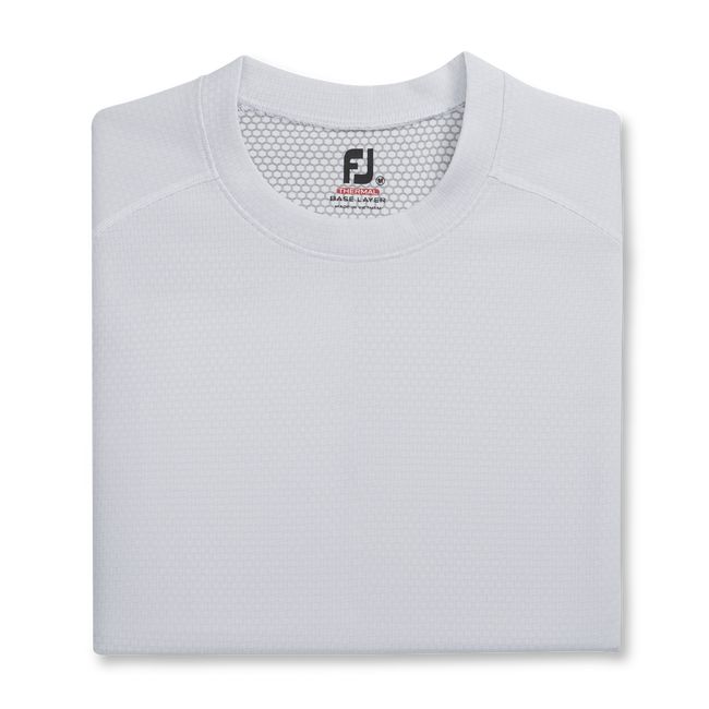 Men\'s Footjoy Phase One Base Layer Sweatshirt White | UHKNARS-83