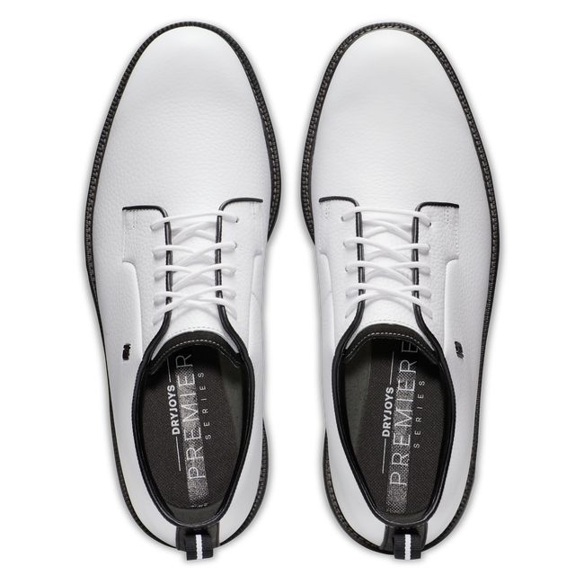 Men's Footjoy Premiere Series - Field Spikeless Golf Shoes White / Black | TEOSIQD-03