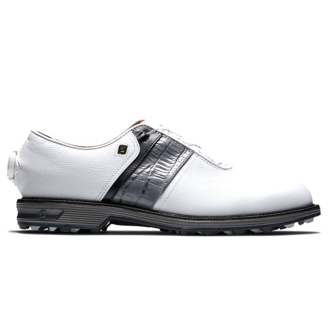 Men\'s Footjoy Premiere Series - Packard BOA Spikeless Golf Shoes White / Grey | AOTVNQB-72