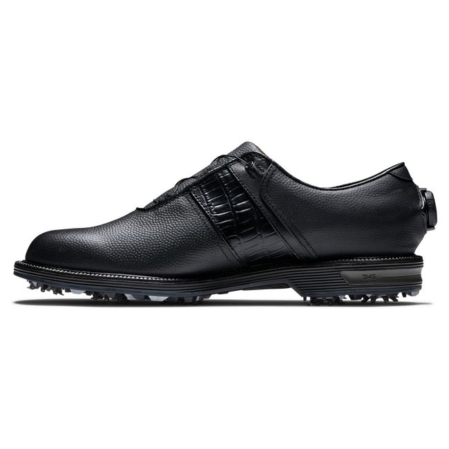 Men's Footjoy Premiere Series - Packard BOA Spiked Golf Shoes Black | XKIWQUT-70