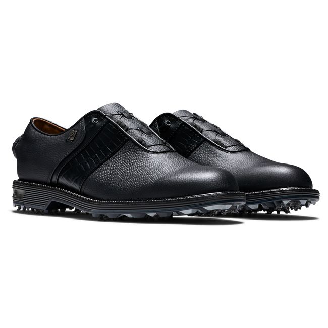 Men's Footjoy Premiere Series - Packard BOA Spiked Golf Shoes Black | XKIWQUT-70