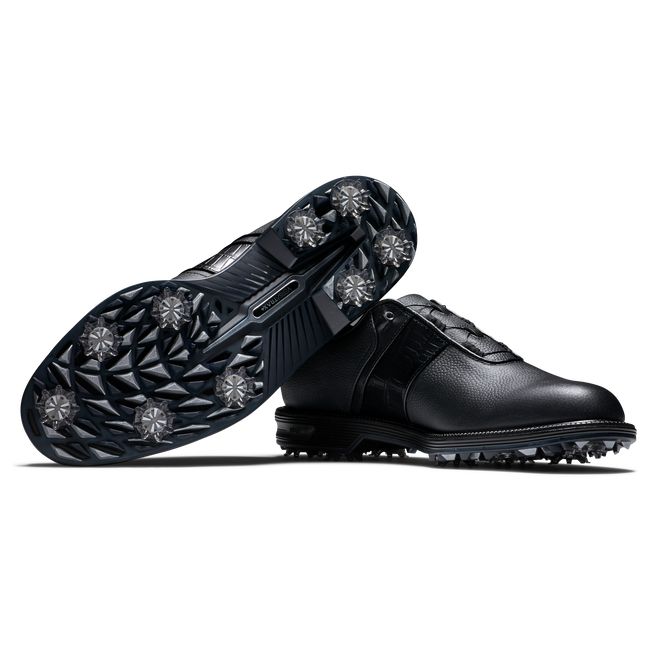 Men's Footjoy Premiere Series - Packard BOA Spiked Golf Shoes Black | XKIWQUT-70