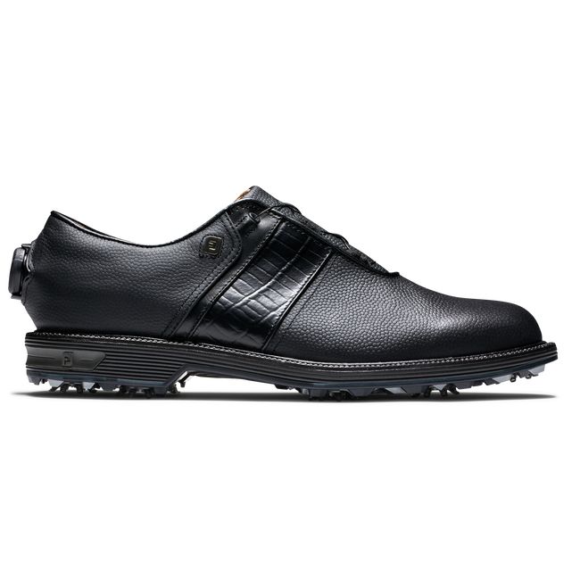 Men\'s Footjoy Premiere Series - Packard BOA Spiked Golf Shoes Black | XKIWQUT-70