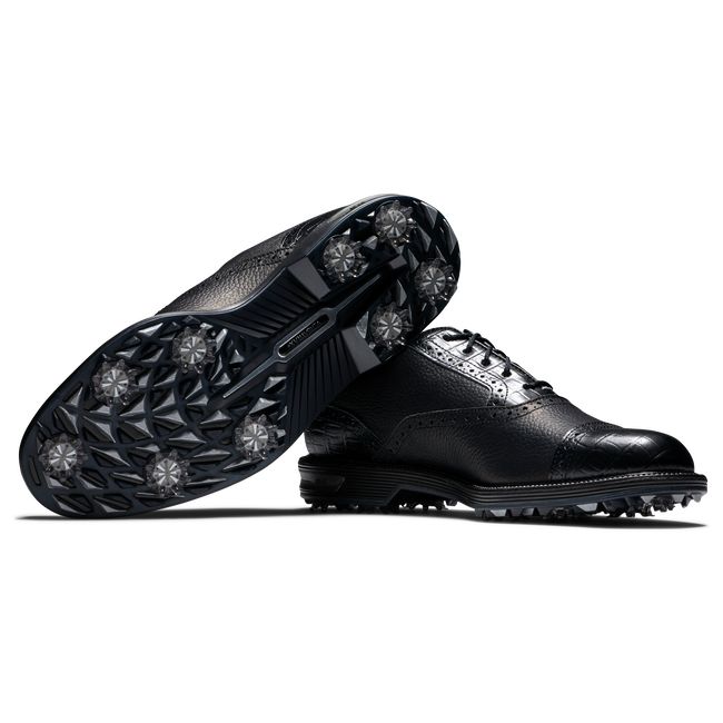 Men's Footjoy Premiere Series - Tarlow Spiked Golf Shoes Black | GHYXJFN-03