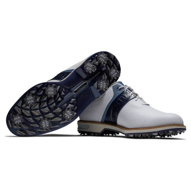 Men's Footjoy Premiere Series - Wilcox Spiked Golf Shoes White | JQUROCL-07