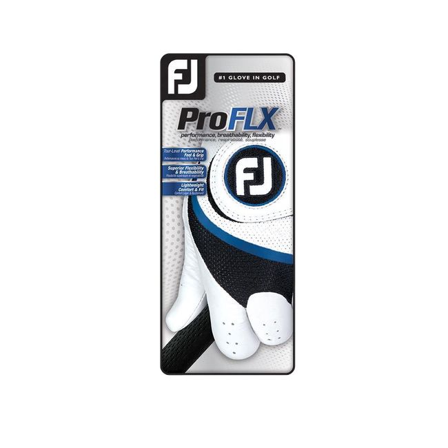 Men's Footjoy Pro Flx Golf Gloves White / Black | PCNYTSI-37