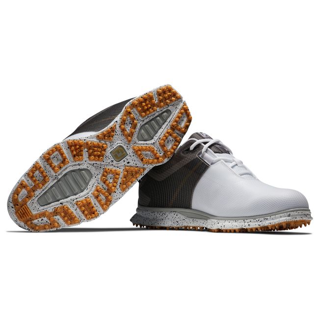 Men's Footjoy Pro|SL Sport Spikeless Golf Shoes White / Black | YLMSGWV-17