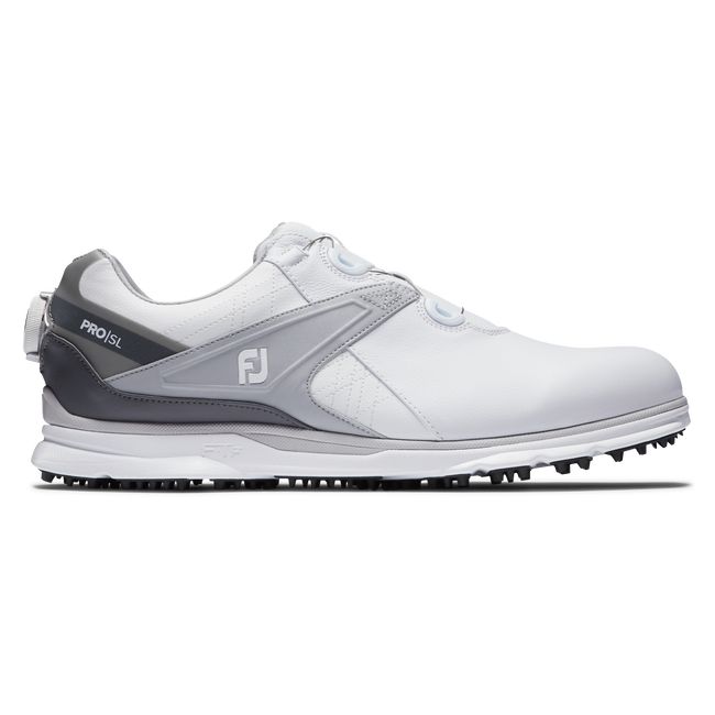 Men\'s Footjoy Pro|Sl Boa Golf Shoes White / Grey | RBCDTKE-76