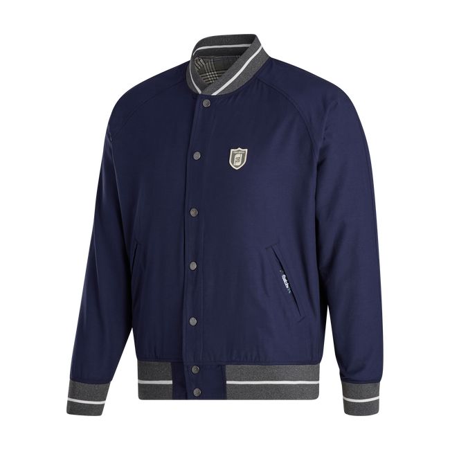 Men's Footjoy Reversible Bomber Jackets Navy | RKFLXSB-18