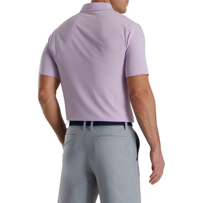 Men's Footjoy Solid Jersey Shirts Purple | SAIQGPE-47