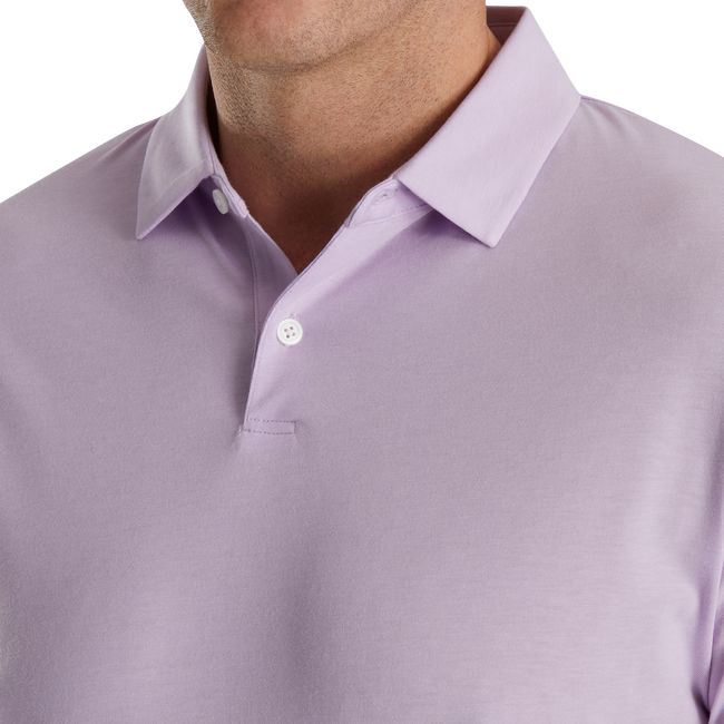 Men's Footjoy Solid Jersey Shirts Purple | SAIQGPE-47