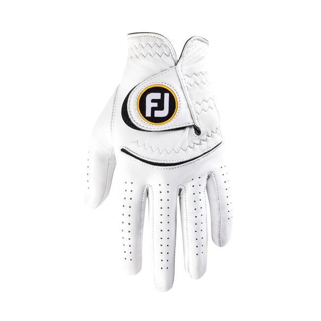 Men's Footjoy Stasof Golf Gloves White / Black | SFQWBYP-80