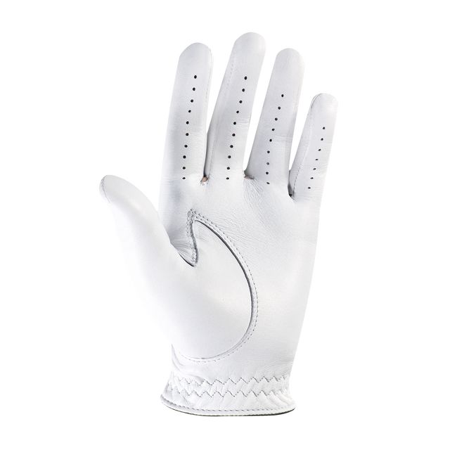 Men's Footjoy Stasof Golf Gloves White / Black | SFQWBYP-80